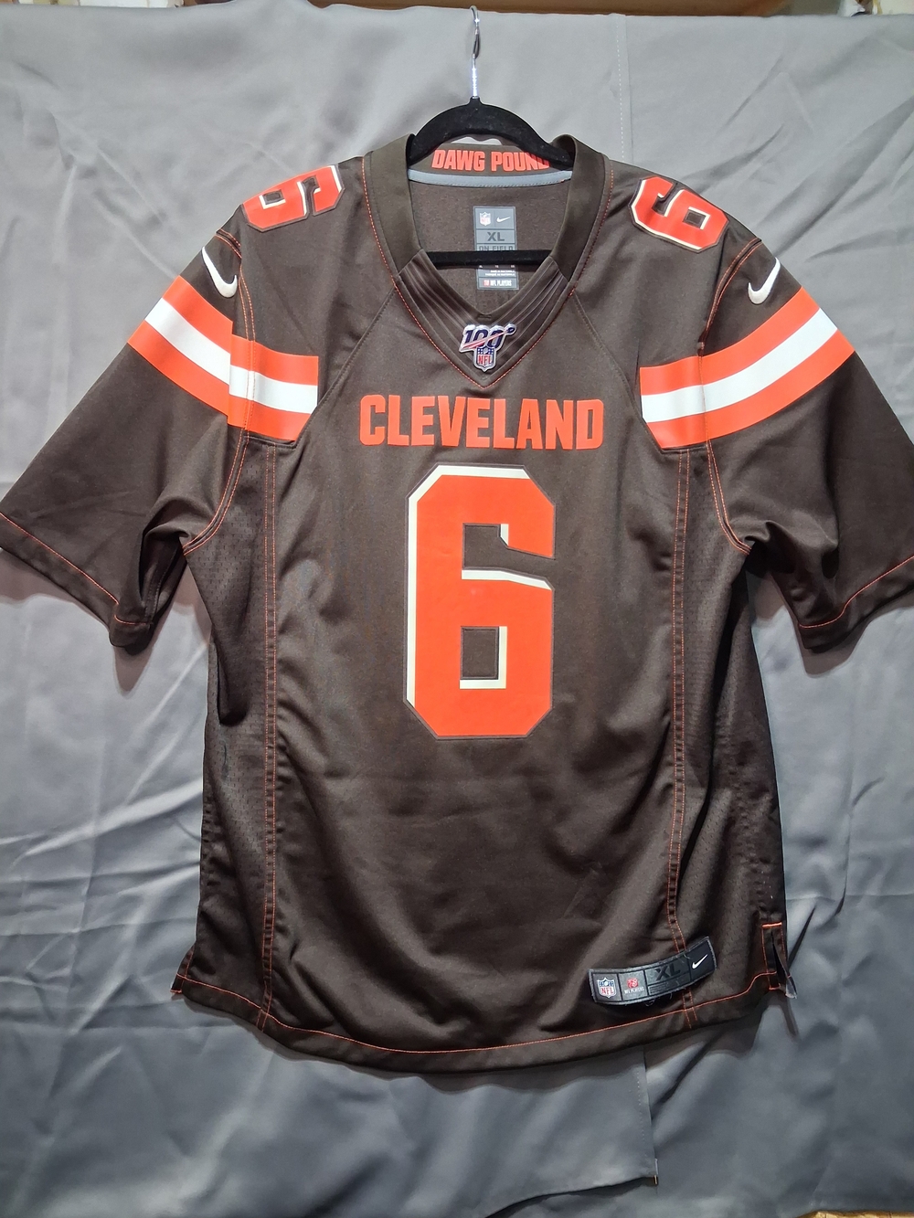 Nike NFL Cleveland Browns Baker Mayfield #6 Jersey Brown XL - NFL 100 Edition